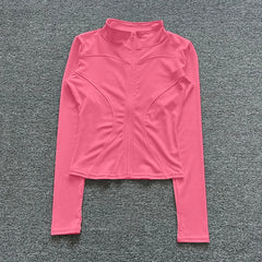Women Sport Jacket Long Sleeve Shirt Workout Coat
