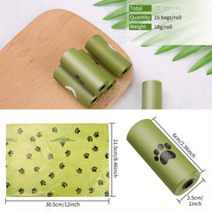 120-Count Biodegradable Dog Poop Bags – Leakproof & Unscented Pet Shop