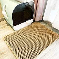 Pet Cat Litter Mat Waterproof Double Layer Cat Litter Trapping Pet Litter Box Mat Clean Pad Products For Pet Shop, Pet Accessories