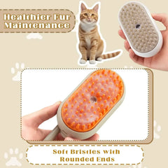 3-in-1 Steam Pet Brush – Spray Massage Grooming Comb Pet Shop