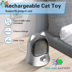 ATUBAN Interactive Laser Pointer Cat Toys for Indoor Cats,Cat Laser Toy Automatic for Bored Indoor Adult Cats/Kittens/Dogs Pet Shop