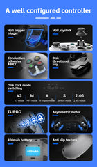 G6 Wireless Mobile Game Controller with Hall Trigger and Hall Joystick Supporting Switch/PC/Android/iOS