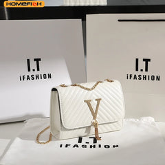 HOMEFISH Embroidery Women Crossbody Bag Thread Luxury Handbag Shoulder Bags Brand Sequined Tassel Clutch Small Bag