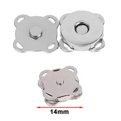 1/10Sets Magnetic Snap Button Metal Invisible Sew on Button Lock Clasps Fasteners for Purse Bags Clothes Craft DIY Accessories