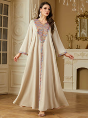 Eid Dress for Women Abaya Embroidery Party Long Dresses Muslim Caftan Robe Jalabiya Ramadan  Dubai Kaftan 2025 Vestidos Largos