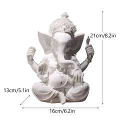 Vilead Resin Indian Ganesha Shiva God Statue Sai Baba Shirdi Sculpture Lord Hanuman Hindu Buddha Religious Fengshui Home Decor