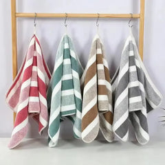 Striped Towel Set – Soft, Quick-Dry & Highly Absorbent Bath Towels