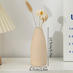 INS Nordic White Ceramic Vase – Decorative Flower Pot Home Decor