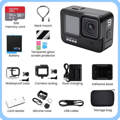 GoPro HERO9 Black Camera 4K 5.2K video 20MP Go Pro 9 Sports camera