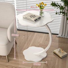 Coffee Table Light Luxury Side Table Round Flower Bedside Table Bedside Home Study Desk Auxiliary Desk Living Room Furniture Bedroom Furniture