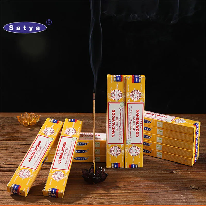 Satya 5box /2box India Sandalwood Incense Household Bedroom Toilet Bathroom NAGCHAMPA Tibetan Incense Line Fragrance Lasting