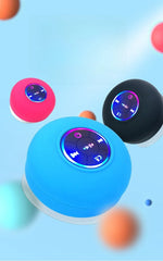HOMEFISH 2025 New bathroom waterproof wireless LED suction Cup Mini Bluetooth speaker Portable outdoor sports stereo speakers