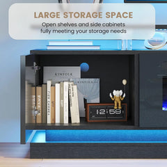 70" Modern Fireplace TV Stand – Living Room Furniture