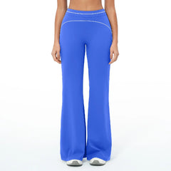 High Waist Yoga Flared Pants Hip Lifting Fitness Trousers Exercise Elastic Bell Bottom Pants Female Casual Outdoor Yoga Pants