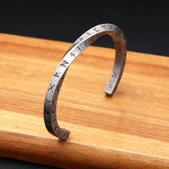 Fashion 316L Stainless Steel Mobius Opening Bracelet Viking Runes Bracelets for Men Women Nordic Pagan Amulet Talisman Jewelry