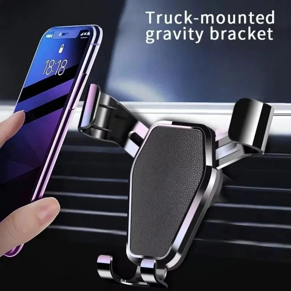 Universal Gravity Car Phone Holder Air Vent Clip Mount Auto Cell Phone Stand GPS Mobile Phone Support For iPhone Samsung Android