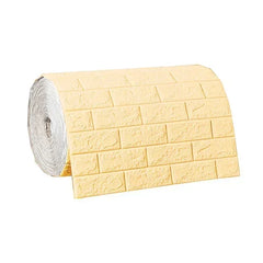 3D Foam Brick Wallpaper – Self-Adhesive Waterproof Roll