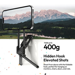 Ulanzi MA38 Mobile Phone Photography Stand Selfie Stick Double Magnetic Overhead Tripod for Samsung Xiaomi Huawei iPhone Vivo