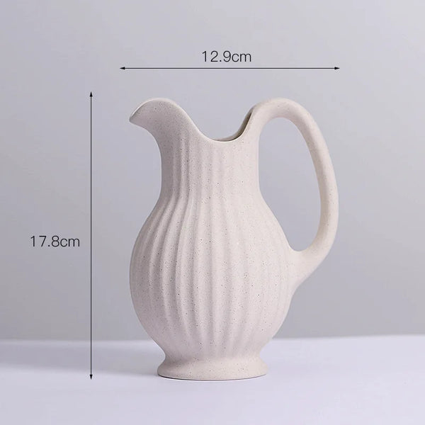 Ins Style Ceramic WhiteVase Decoration Spiral Vase Modern Home Decoration Flower Pot Vase Decoration Home Living Room Home Decor