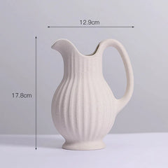 Ins Style Ceramic WhiteVase Decoration Spiral Vase Modern Home Decoration Flower Pot Vase Decoration Home Living Room Home Decor