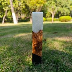 Handmade Mezuzah Case of Olive Wood and Epoxy Resin Jewish Home door Decor judaica Religious Gift for Jewish Home bless mezuzah