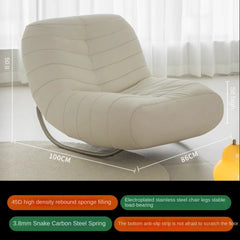 XD Caterpillar Corner Sofa Togo Balcony Casual Single Chair Living Room Internet Famous Wrought Iron Retro Rocking Chair Lazy Sofa Living Room Furniture