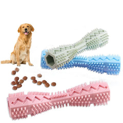 Dog Teething Toy Chew Stick Bite Resistant Fun Leak Proof Food Toy Pet Teether Cleaner Stick Pet Shop