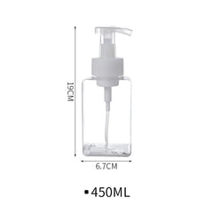 250ml/450ml Large Capacity Foam Bottles Dispenser Plastic Pump Bottles Mini Empty Soap Refillable Bottle Travel Shampoo Foaming