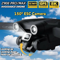 Lenovo Z908 ProMAX 8K Drone ESC Professional 4K GPS Dron Optical Flow Localization 3sided Obstacle Avoidance Quadcopter Toy