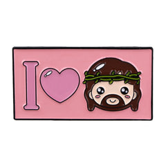 Sacred Jesus Enamel Pins Funny Cartoon Quotes Pin Badge on Backpack Women's Brooches Costume Accessories Fashion Jewelry Gifts