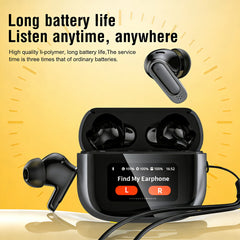 BOSECXT V11 TWS Wireless Earphones Touch Screen Digital Display Bluetooth Headset In Ear ANC Noise Reduction Headphone With Mic