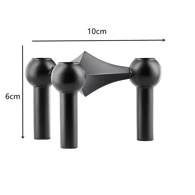 Vintage Candlestick Holders Small Stand Nordic Metal Candlestick for Stick Skinny Candelabra Set for 3 Candles Living Room Decor