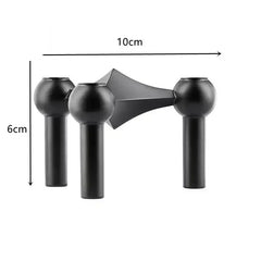 Vintage Candlestick Holders Small Stand Nordic Metal Candlestick for Stick Skinny Candelabra Set for 3 Candles Living Room Decor