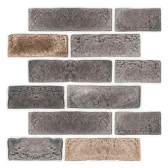 3D Wall Sticker Self-adhesive Faux Brick Wall Panel Peel and Stick Tile Backsplash for Kitchen Bedroom Waterproof Tile Sticker Home Decor