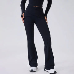 Cloud Hide SEXY Sports Leggings Plus Size Long Yoga Pants XL Women Gym Fitness Running Flared Trousers High Waist Workout Tights