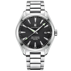 Corgeut 41mm Luxury NH35 Movt Man Sport Clock Automatic Relogio Masculino Mechanical Wristwatch Sapphire Steel Band Men's Watch