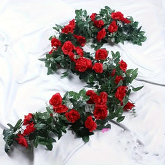 1Pcs 2.2M Artificial White Flower Fake Hanging Fake Vine Plants Leaves Artificials Garland Flowers Wedding Decoration