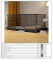 Dog Cage Small Dog Indoor with Separate Toilet Household Corgi Teddy Pomeranian House Kennel Dog Pet Fence Pet Shop