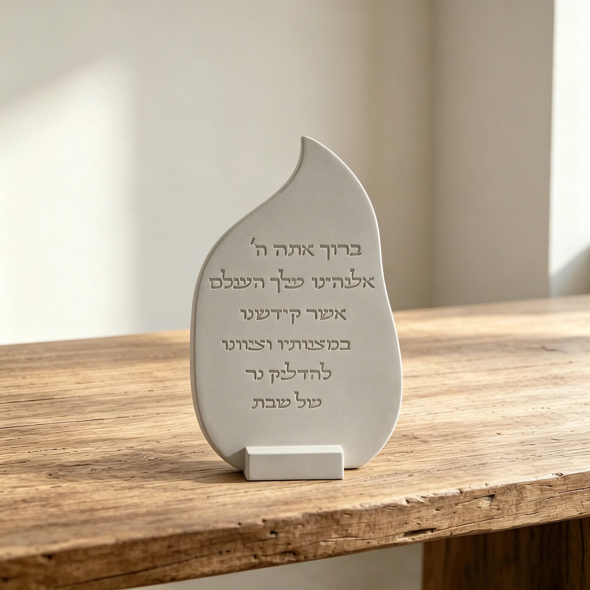 Silicone Mold For Jewish  Hebrew Shabbat Prayer Tabletop Ornament, Sabbath Candle Lighting Blessing Keepsake  Prayer  Plaque