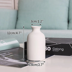 INS Nordic White Ceramic Vase – Decorative Flower Pot Home Decor