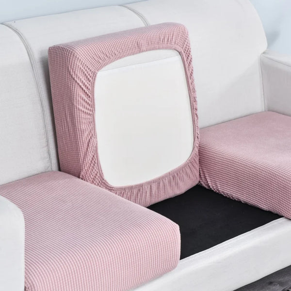 2/3pcs Couch Covers Stretch Cushion Covers Sofa Seat Cushion Slipcover Cushion Protector For Bedroom Office Living Room Home Dec