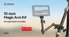 Ulanzi MA09 1.74m Selfie Stick Tripod for iPhone 17 15 Android Phone w Remote Control Panoramic Ball Head Holder U200 VL49 Kit