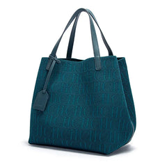 CH High Quality Craft Large Capacity Handbag Ladies Shoulder Bag Fashion Classic New Pure Color Outer Pocket Ladies Handbag