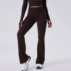 Cloud Hide SEXY Sports Leggings Plus Size Long Yoga Pants XL Women Gym Fitness Running Flared Trousers High Waist Workout Tights