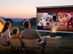 BYINTEK R20 Max Mini Projector 4K DLP Smart WiFi Android 11.0 LED 1080P Outdoor Home Theater Projectors With 15600mAh Battery