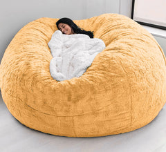 Soft Warm 180*90cm Fur Giant Removable Washable Bean Bag Bed Cover Comfortable Living Room Furniture Lazy Corner Sofa
 Coat