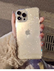 Luxury Bling Glitter Clear Phone Case For iPhone 17 16 15 14 13 12 11 Pro Max X XR XS 7 8 Plus Shockproof Transparent Soft Cover