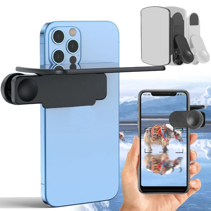 Smartphone Mirror Reflection Clip – Adjustable Selfie Tool