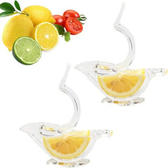 New Acrylic Manual Lemon Squeezer Transparent Kitchen Tools Mini Juicer Handheld Portable Wedge Squeezer Anti-Corrosion