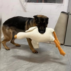 Large Plush White Duck Dog Toys Realistic Goose Design Dolls Suitable for Dogs Chew and Play Best Pet Supplies Pet Shop